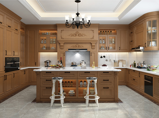美式風(fēng)格廚房裝修效果