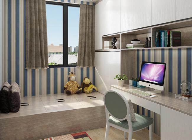 小空間榻榻米書桌一體化整體定制!
