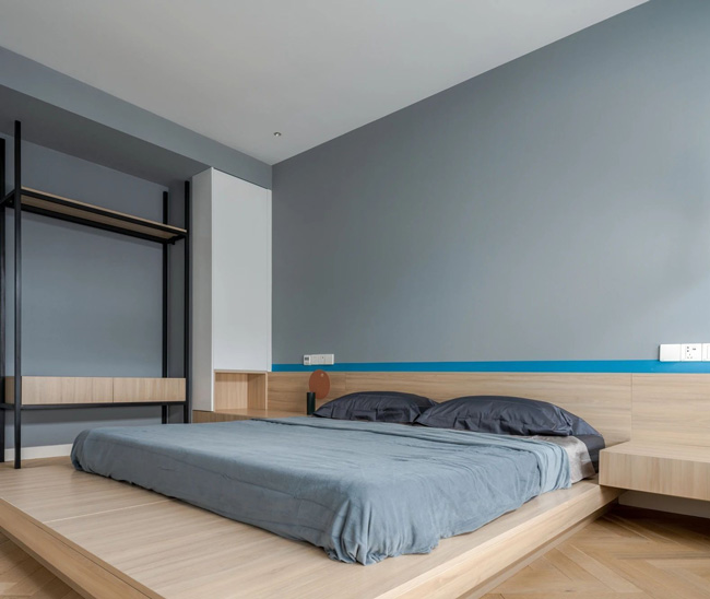 臥室地臺床設計,地臺床如何做到透氣!