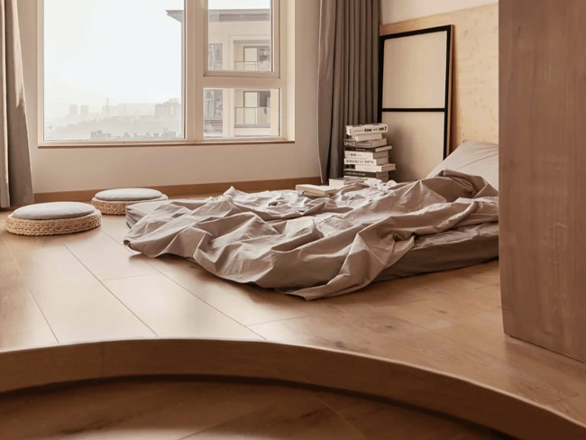 臥室地臺床設計,地臺床如何做到透氣!