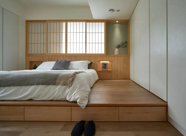 臥室地臺床設計,地臺床如何做到透氣!