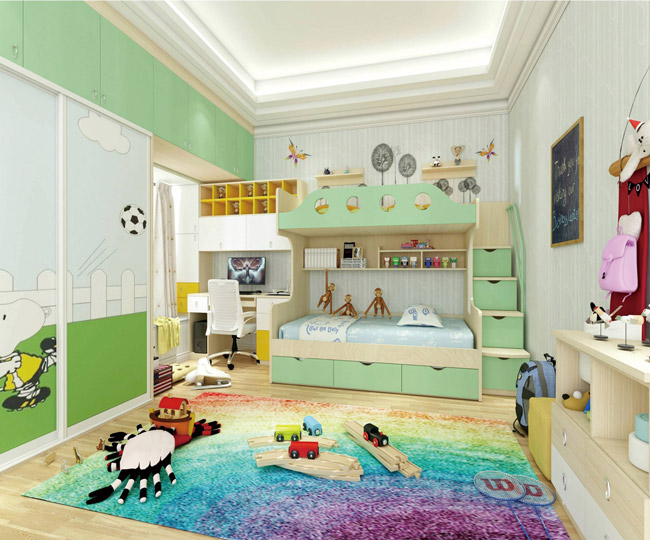 兒童房使用兒童房健康板,打造健康宜居的成長環境